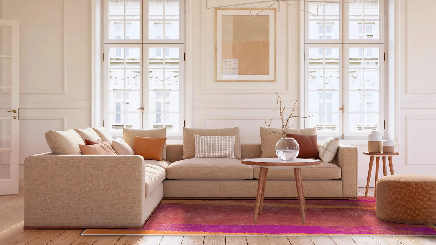 Wilton-tæppe - Asti (rød)