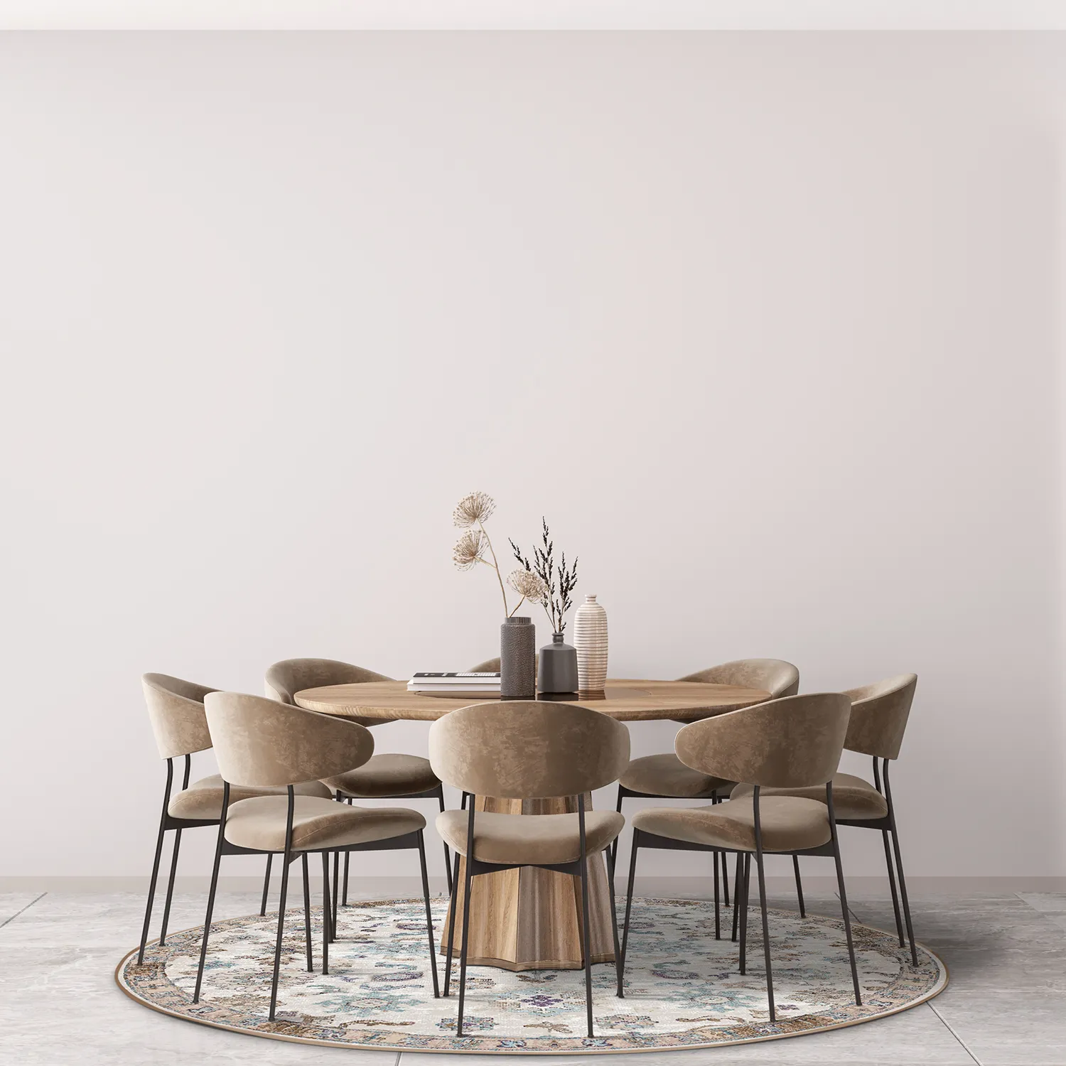 Runde tæpper - Eden (multi)