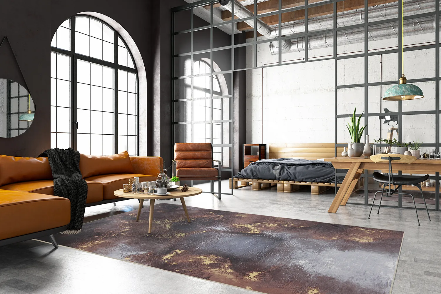 Wilton-tæppe - Sanza (grå/multi)