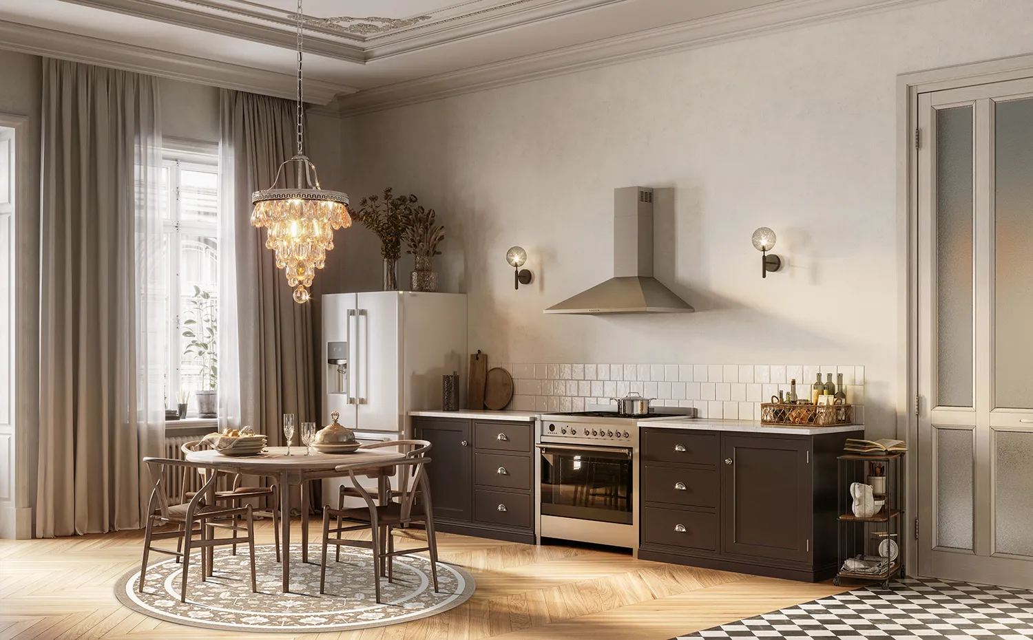 Runde tæpper - Ember (beige/offwhite)