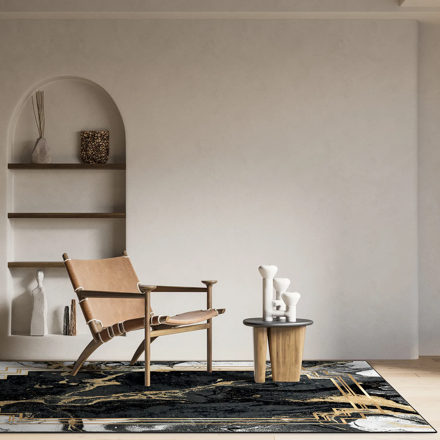 Wilton-tæppe - Emery (sort)