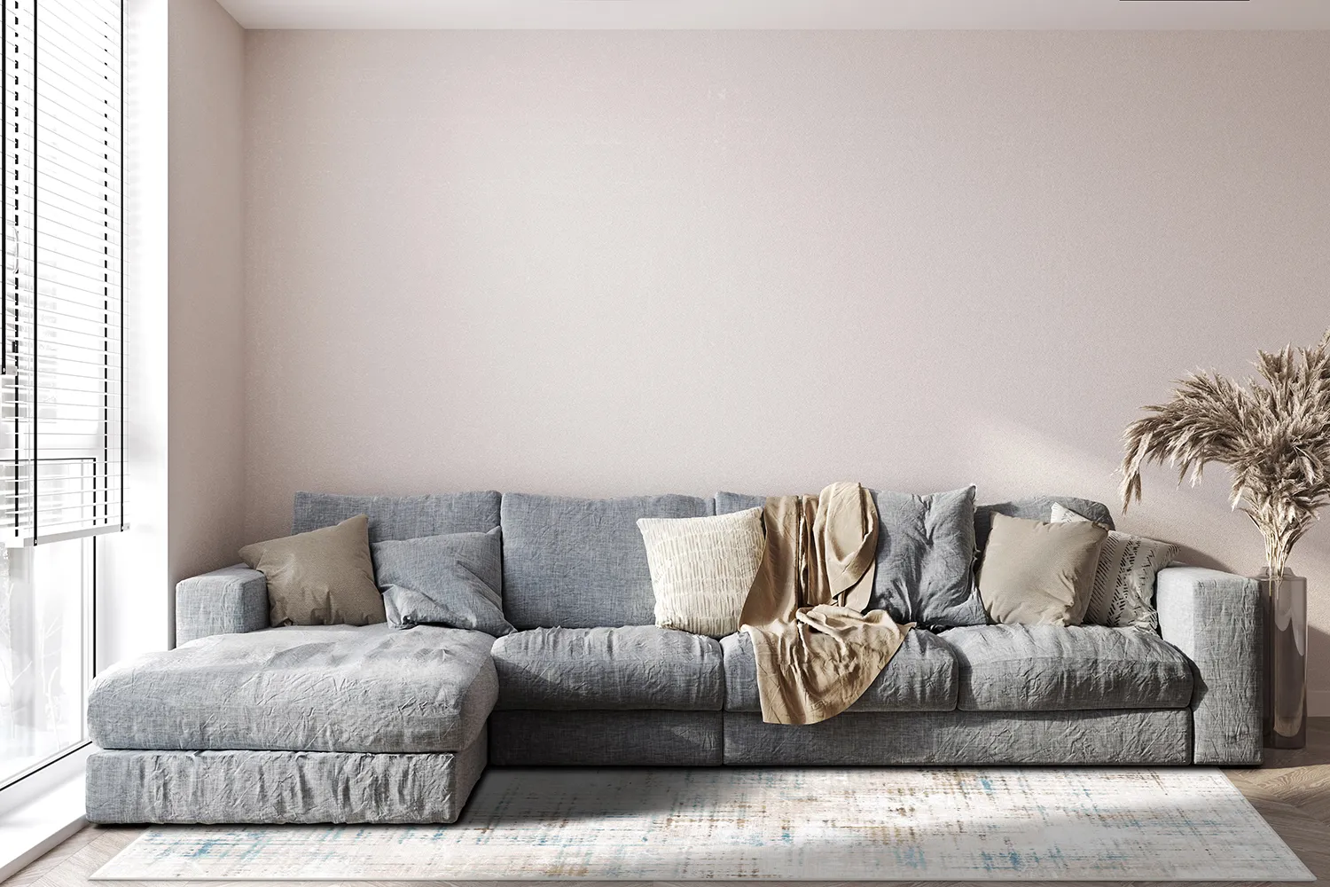 Wilton-tæppe - Ezzahra (blå)