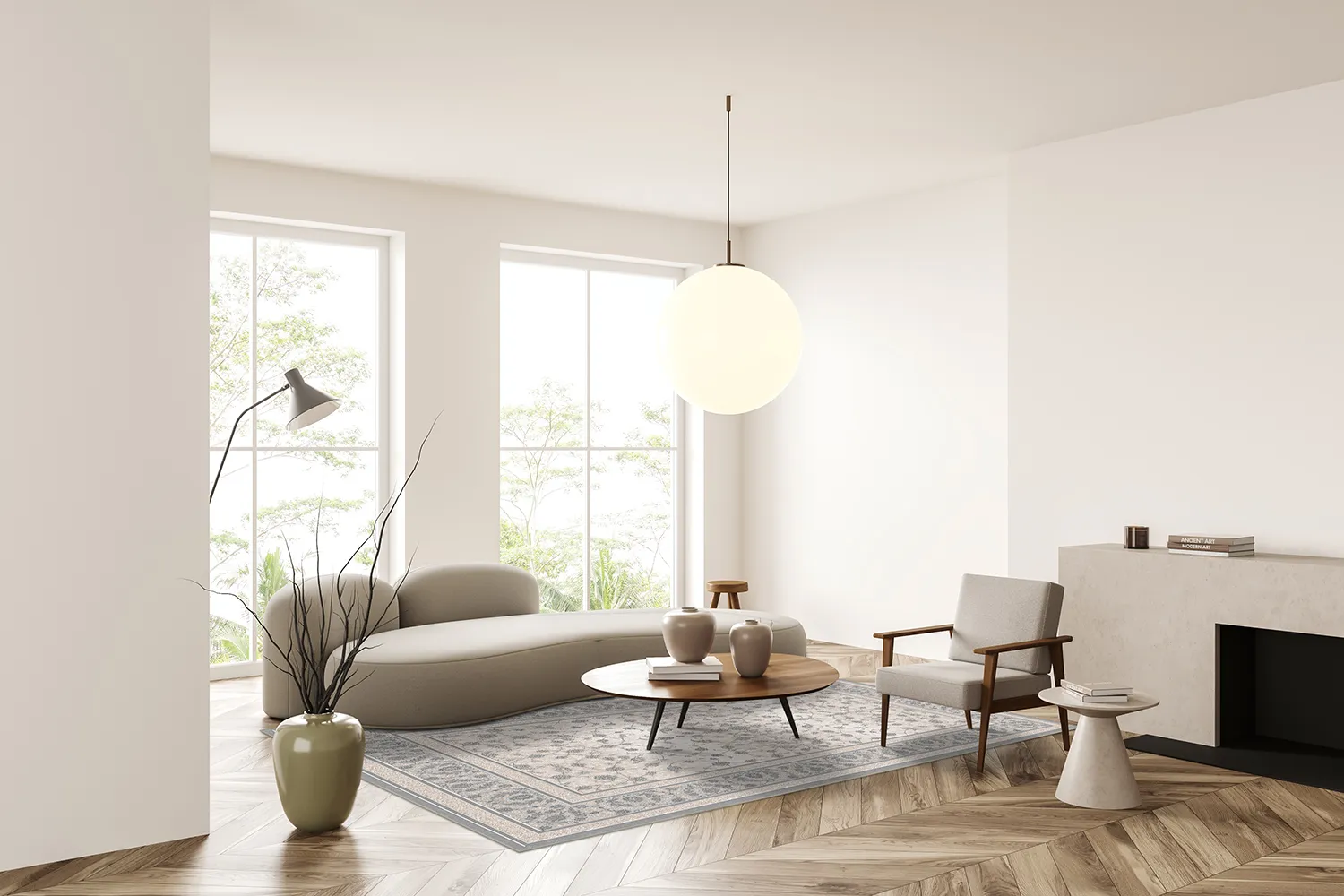 Wilton-tæppe - Genesis (grå)