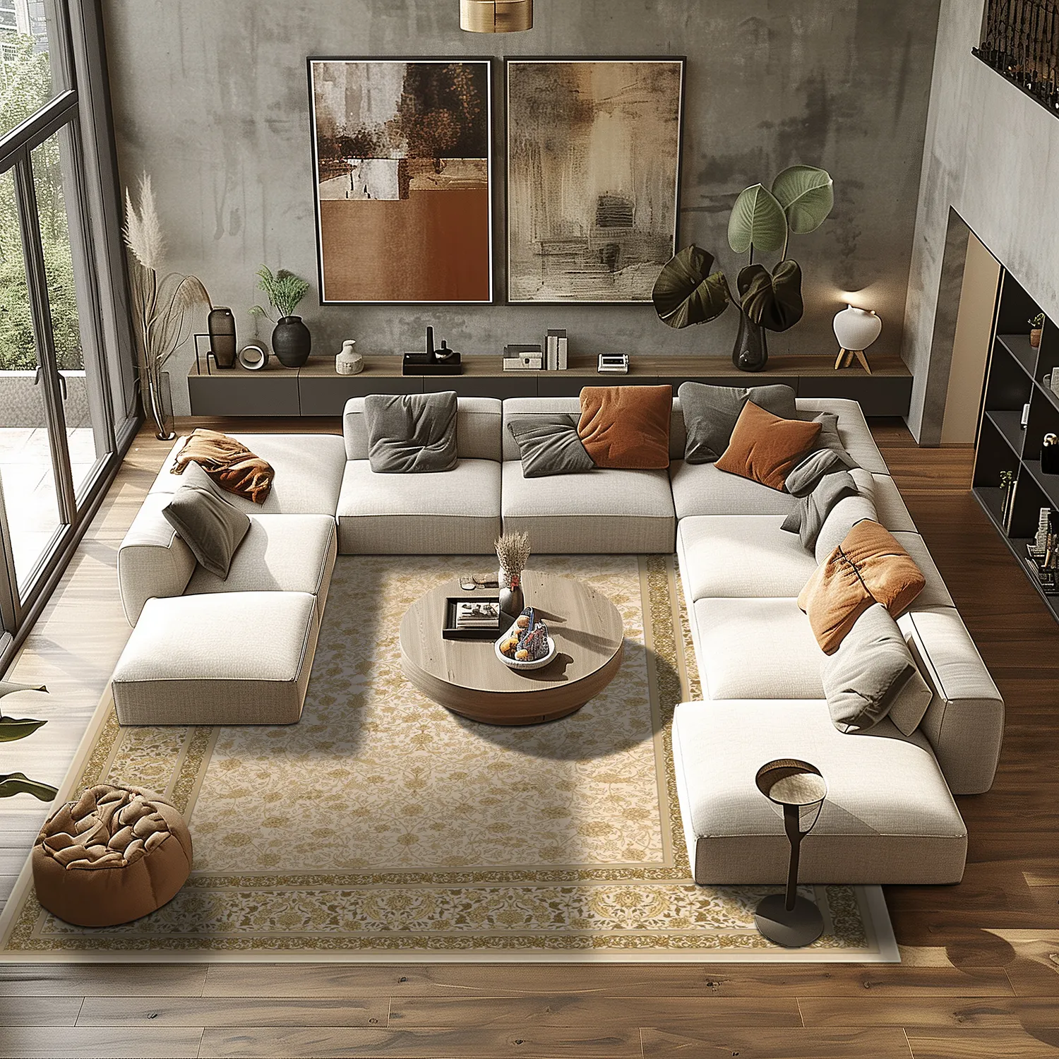 Wilton-tæppe - Genesis (guld)