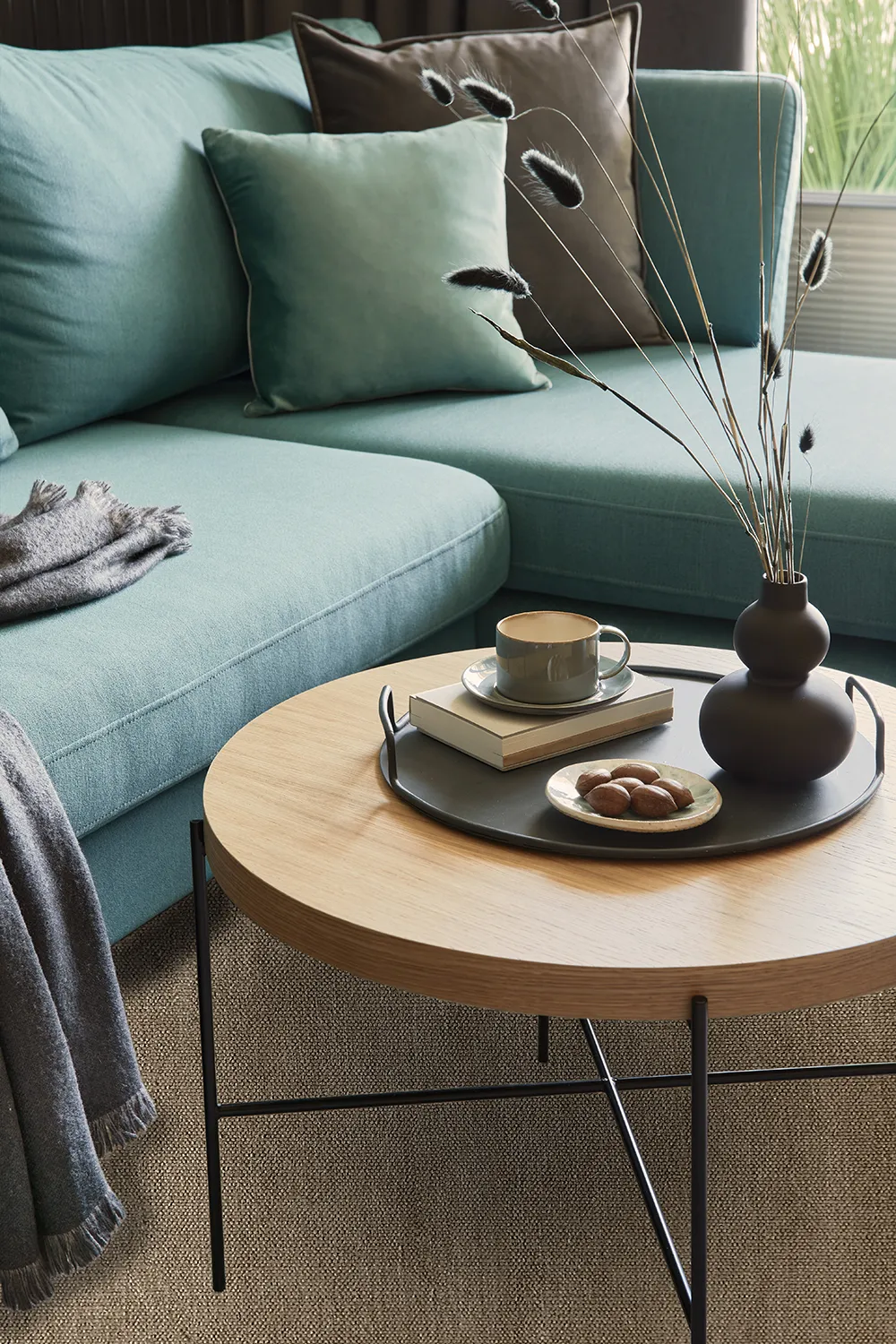 Runde tæpper - Hamilton (brun)