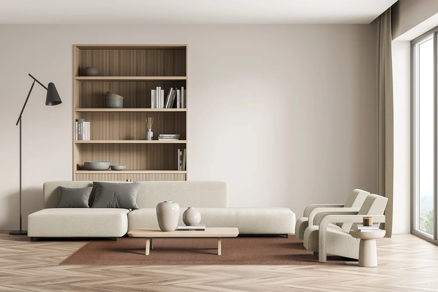 Uldtæppe - Hamilton (Deep Taupe)