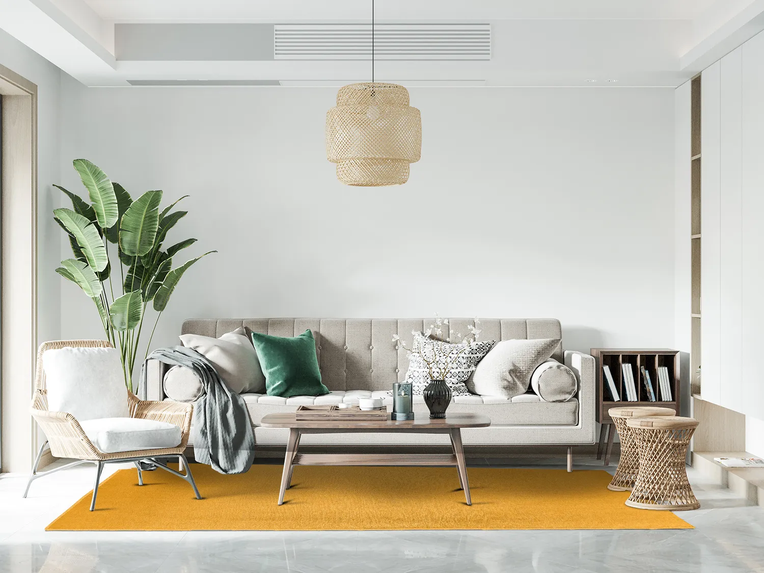 Uldtæppe - Hamilton (Saffron)