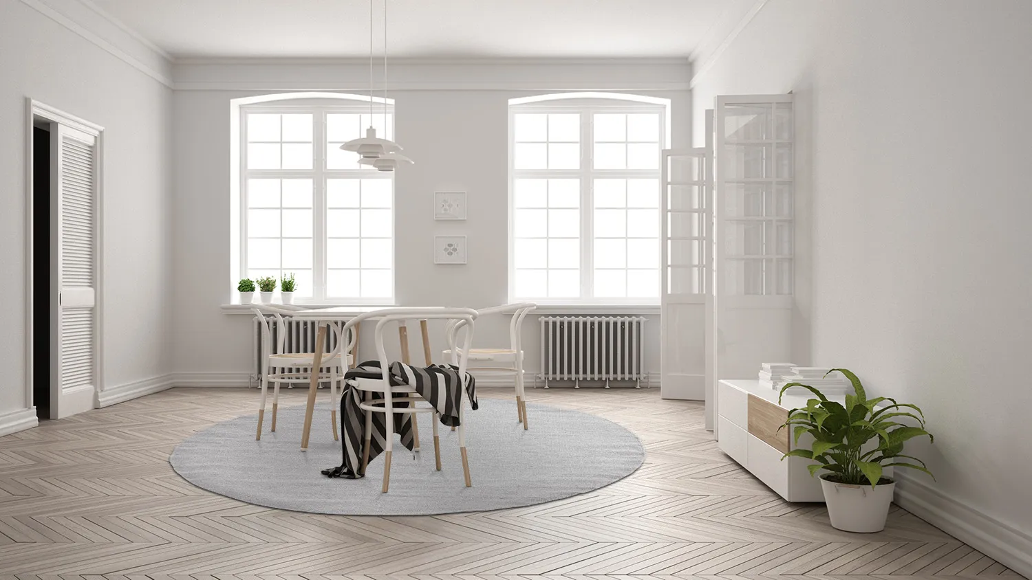 Runde tæpper - Hamilton (Grey)