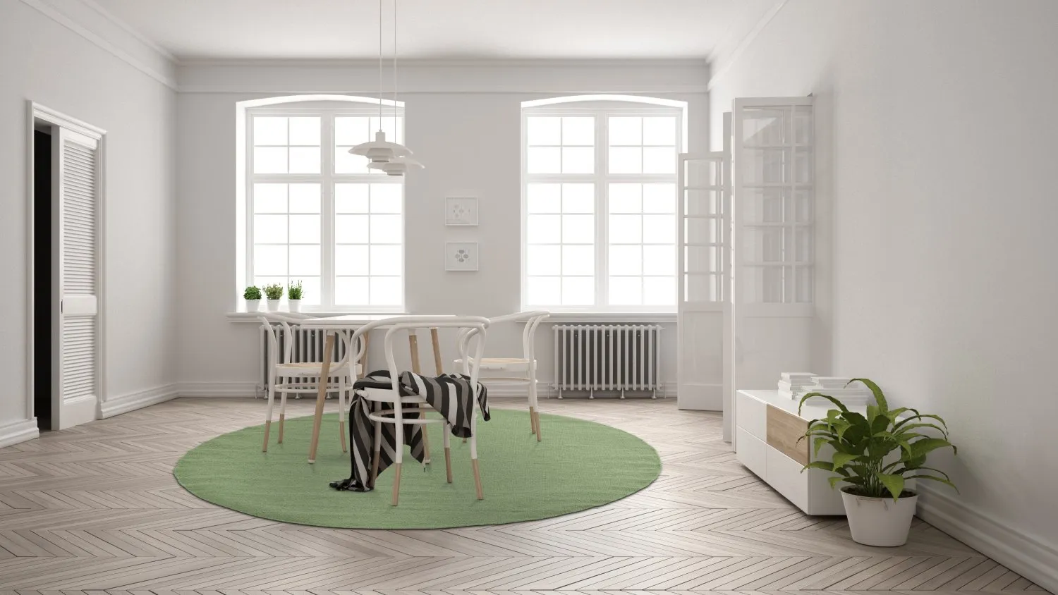 Runde tæpper - Hamilton (Chive)