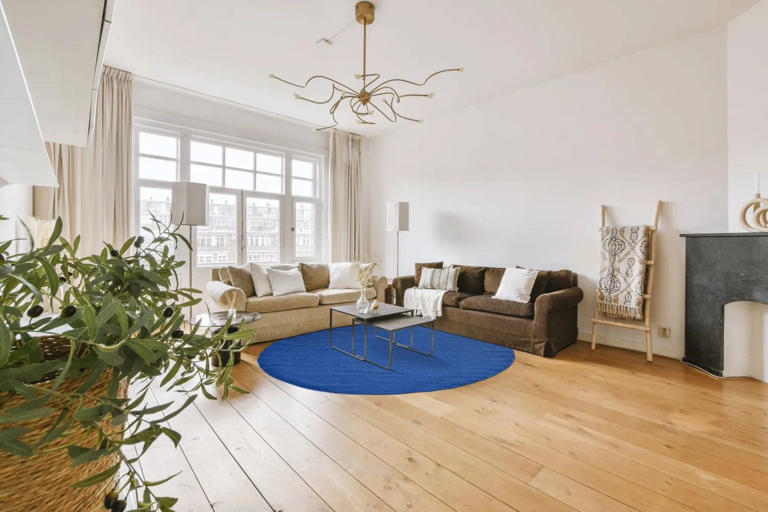 Runde tæpper - Hamilton (Classic Blue)