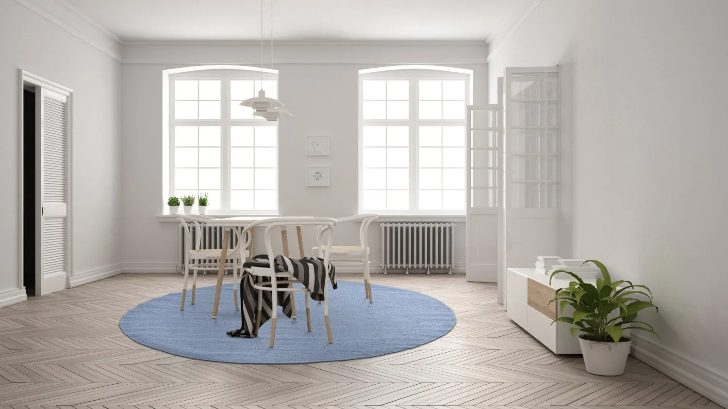 Runde tæpper - Hamilton (Faded Denim)