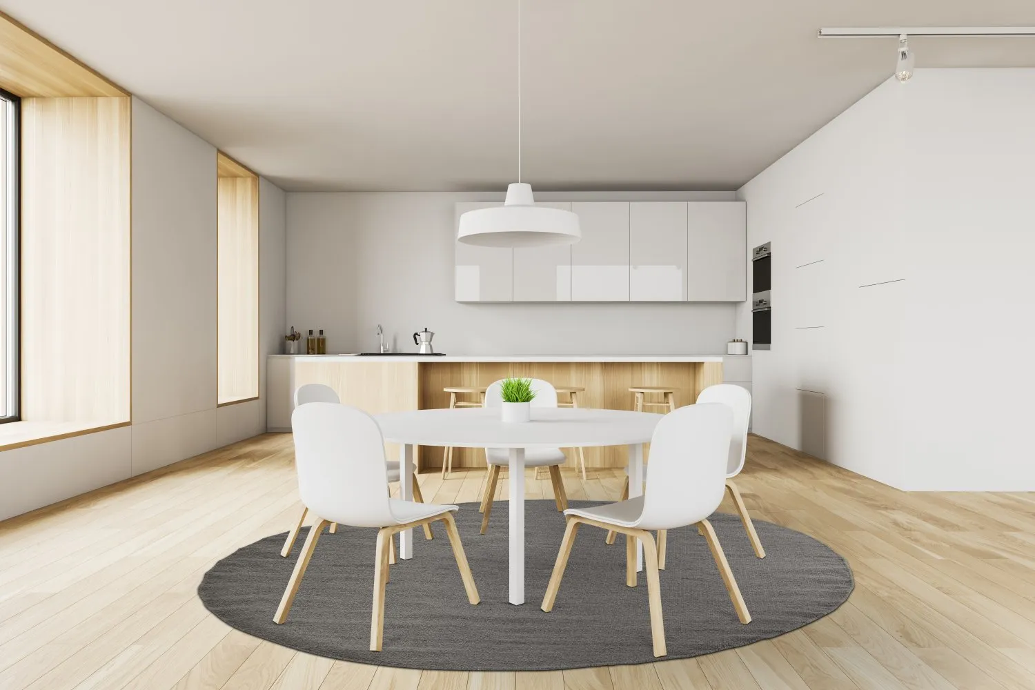 Runde tæpper - Hamilton (Asphalt)