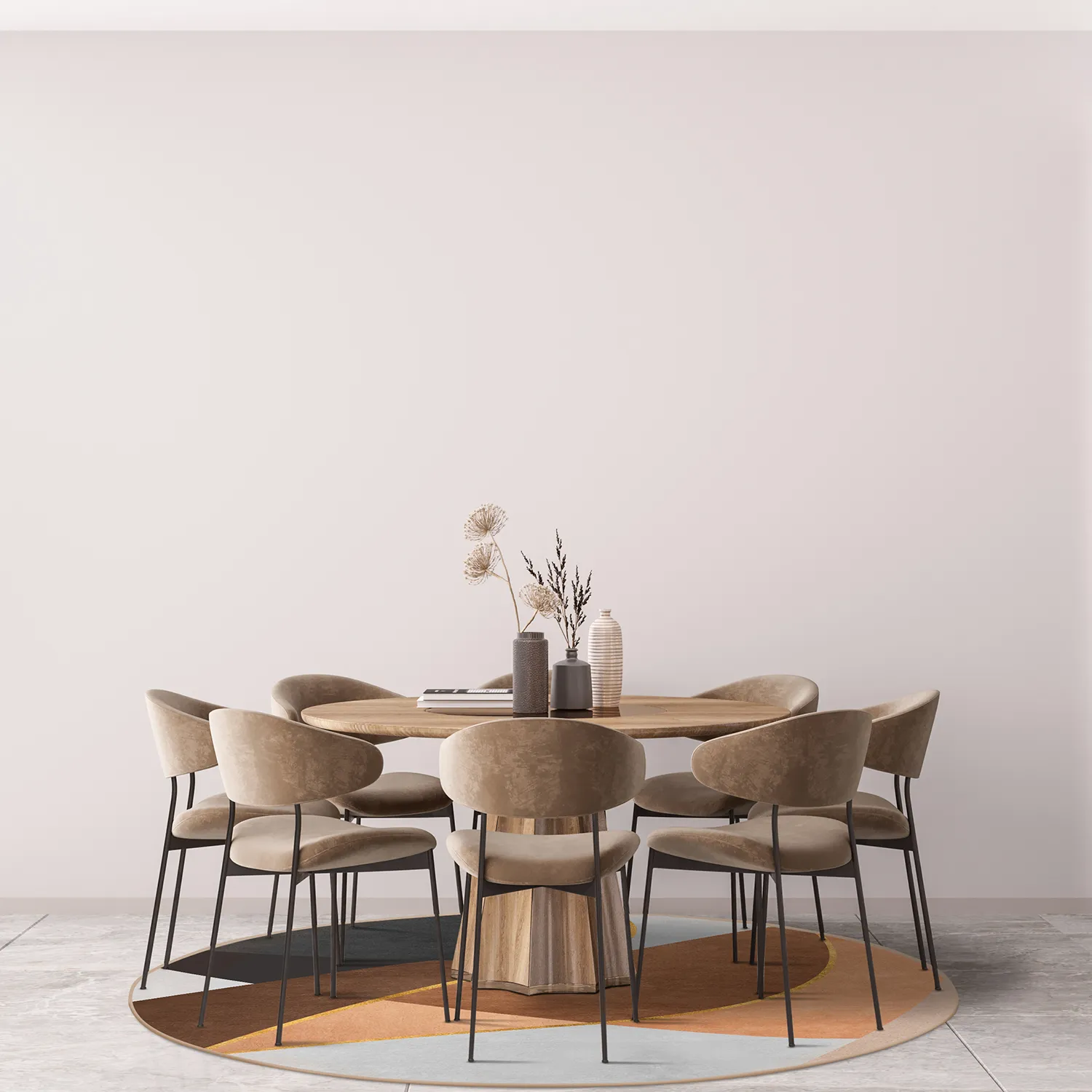 Runde tæpper - Hazel (multi)