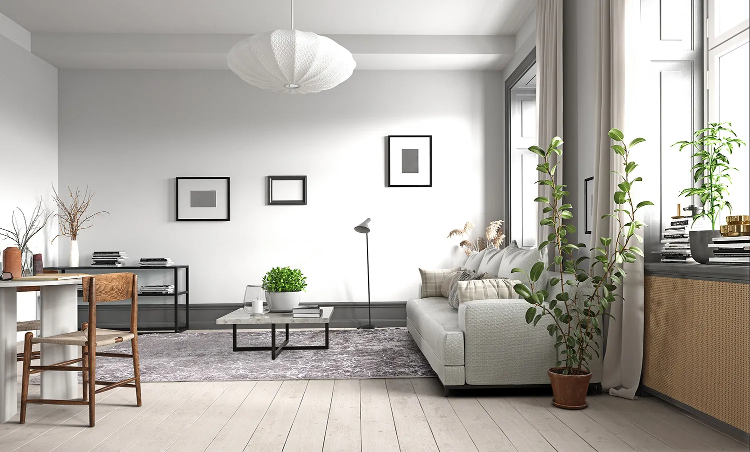 Wilton-tæppe - Zaria (mørkegrå/sølv)