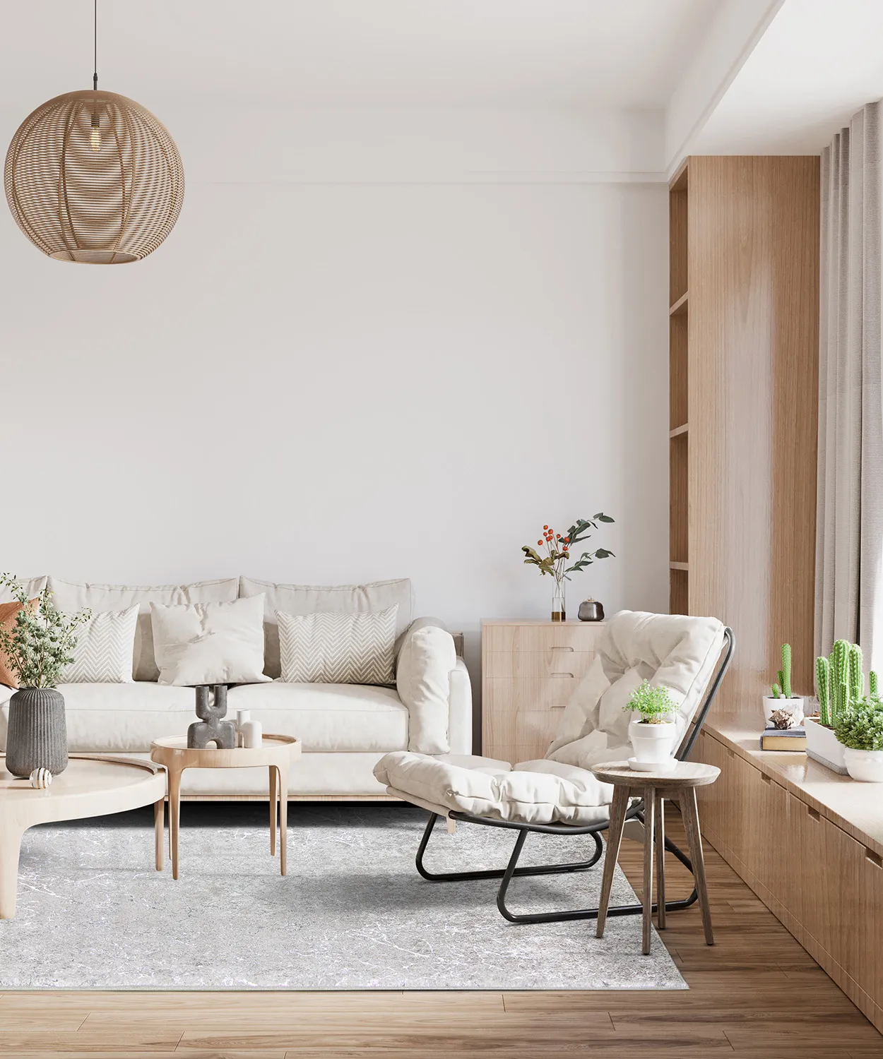 Wilton-tæppe - Zaria (lysegrå/sølv)