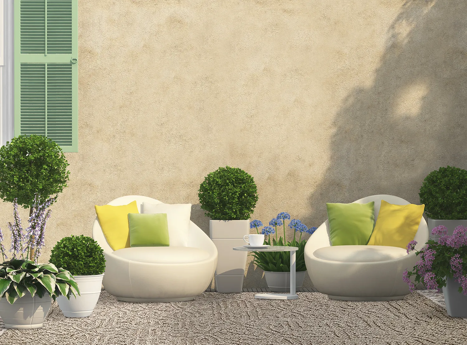 Shaggy - Indoor/Outdoor Dorotea (beige)