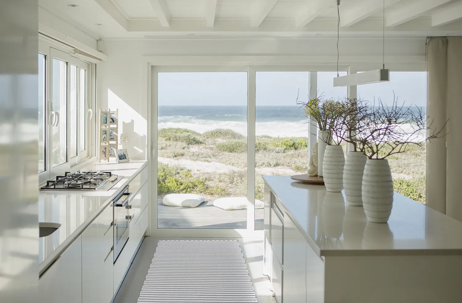 Plasttæpper - Kensington (grå/hvid)