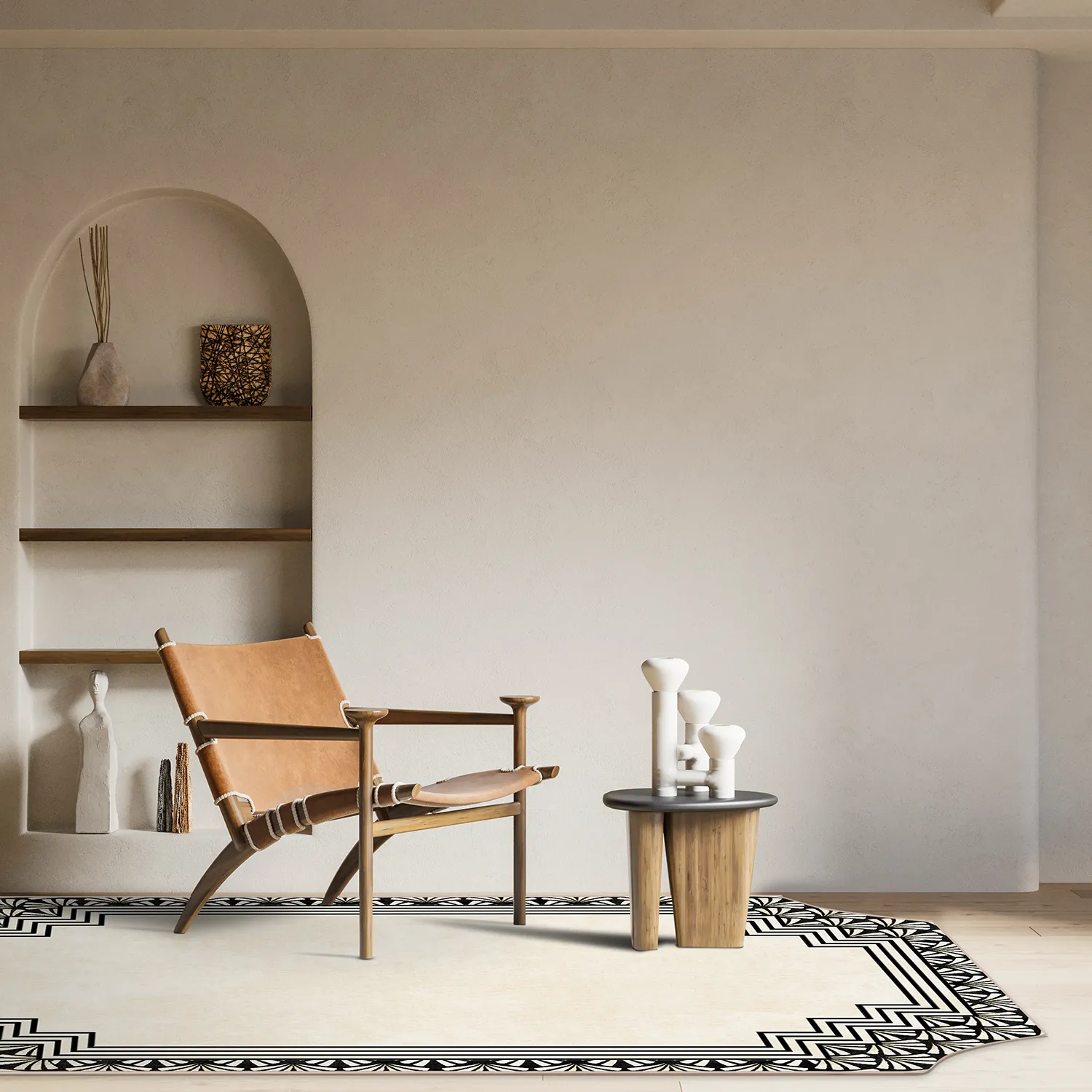 Wilton-tæppe - Cleo (sort)