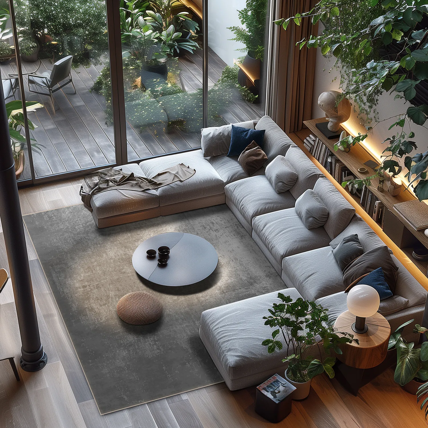 Wilton-tæppe - Lynton (mørkegrå)