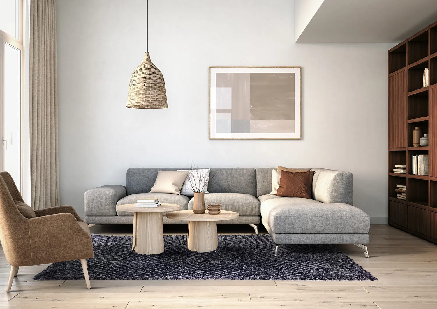 Ryatæpper - Stettin (sort)