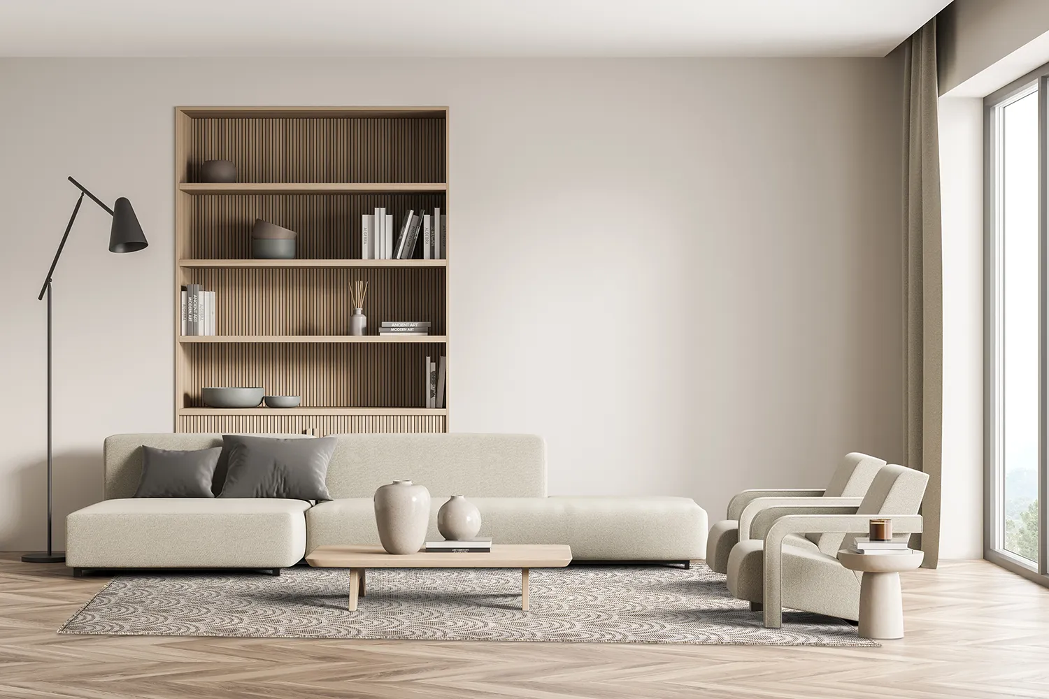 Tæpper til indendørs/udendørs brug - Odin (beige)