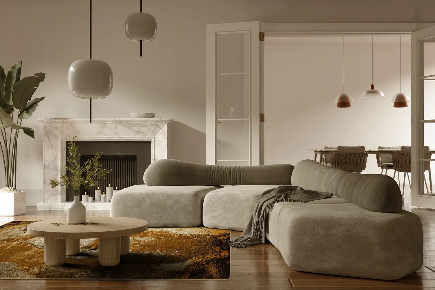 Wilton-tæppe - Olivera (brun)