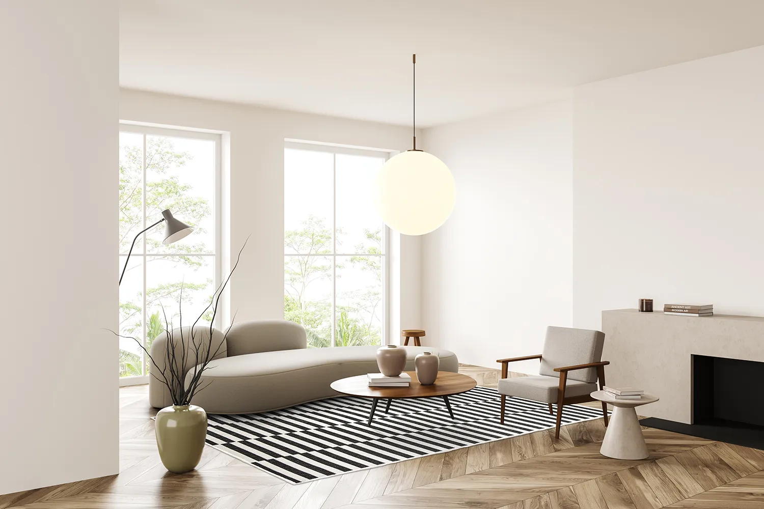 Tæpper til indendørs/udendørs brug - Otto (sort)