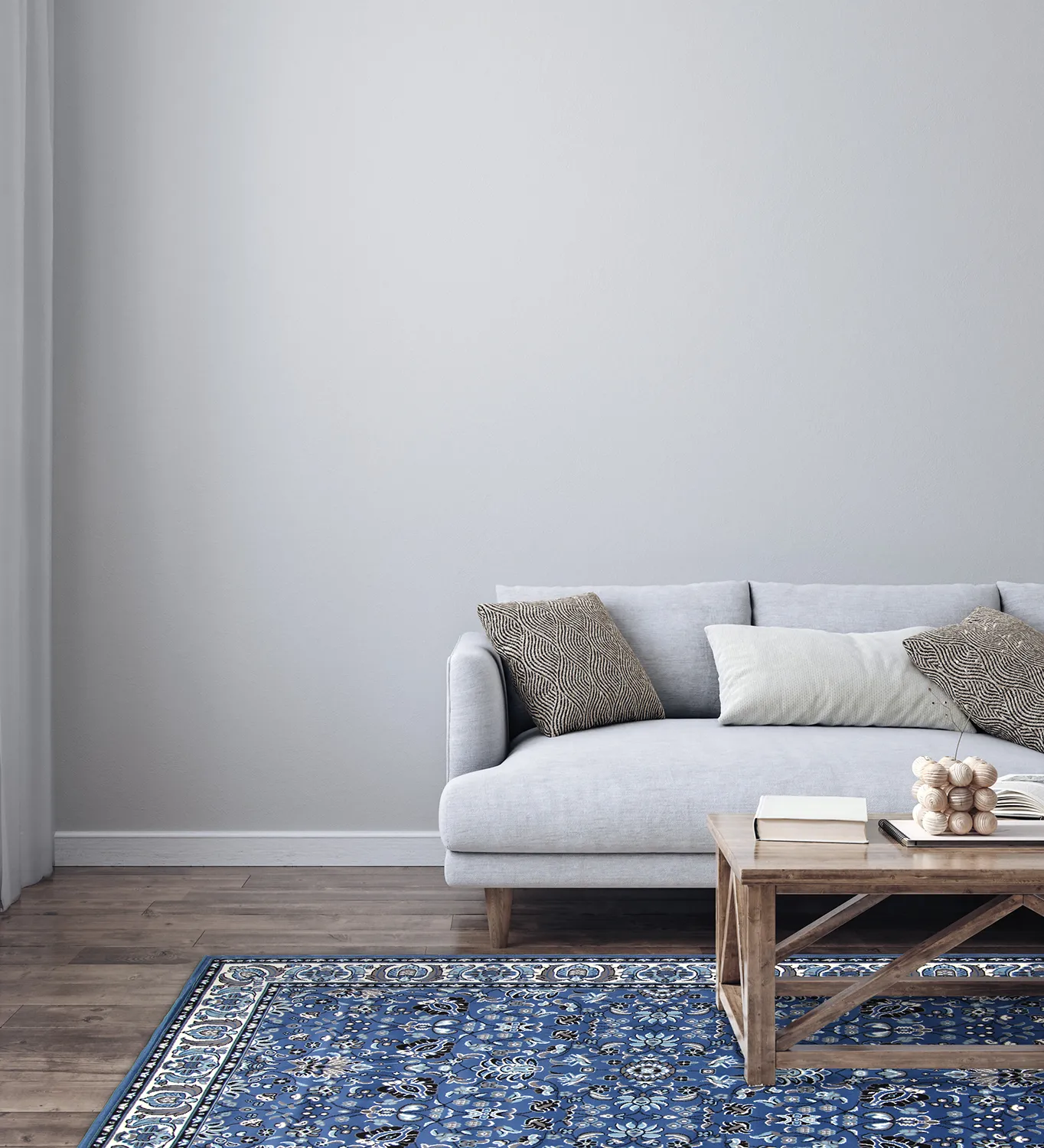 Wilton-tæppe - Peking Imperial (blå)