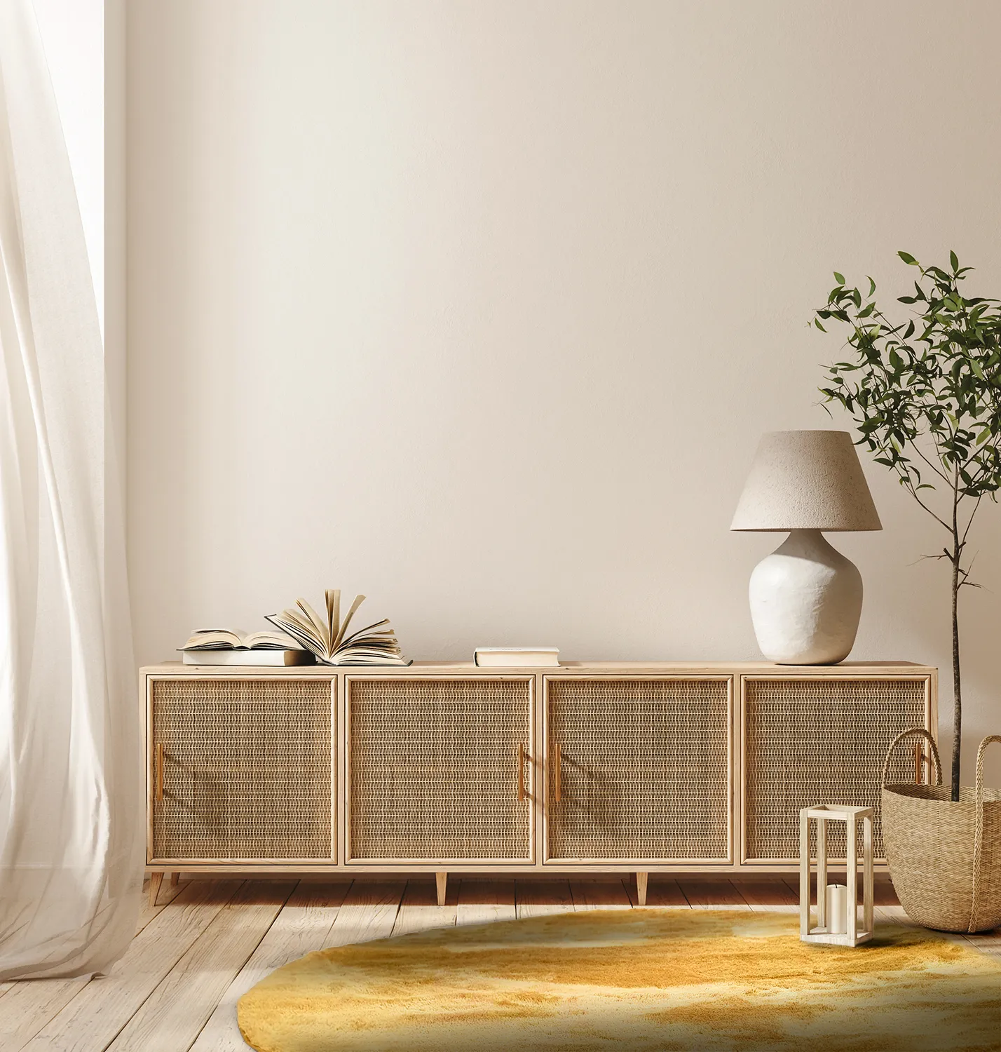 Runde tæpper - Aranga Super Soft Fur (ochre)