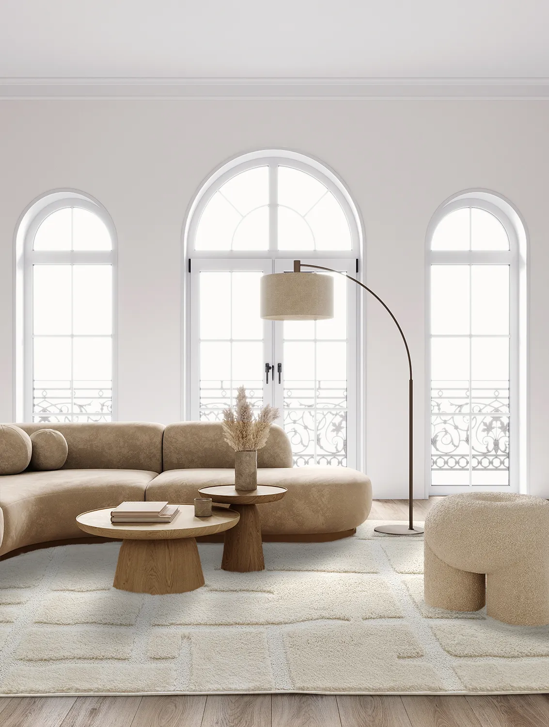 Ryatæpper - Tillie (offwhite)