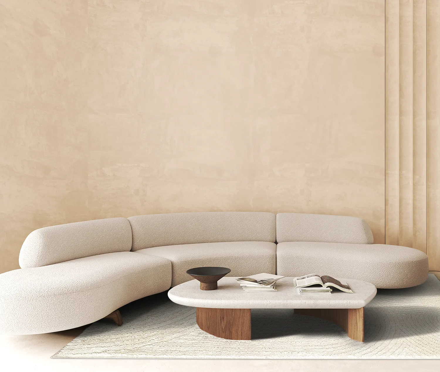 Ryatæpper - Tove (offwhite)