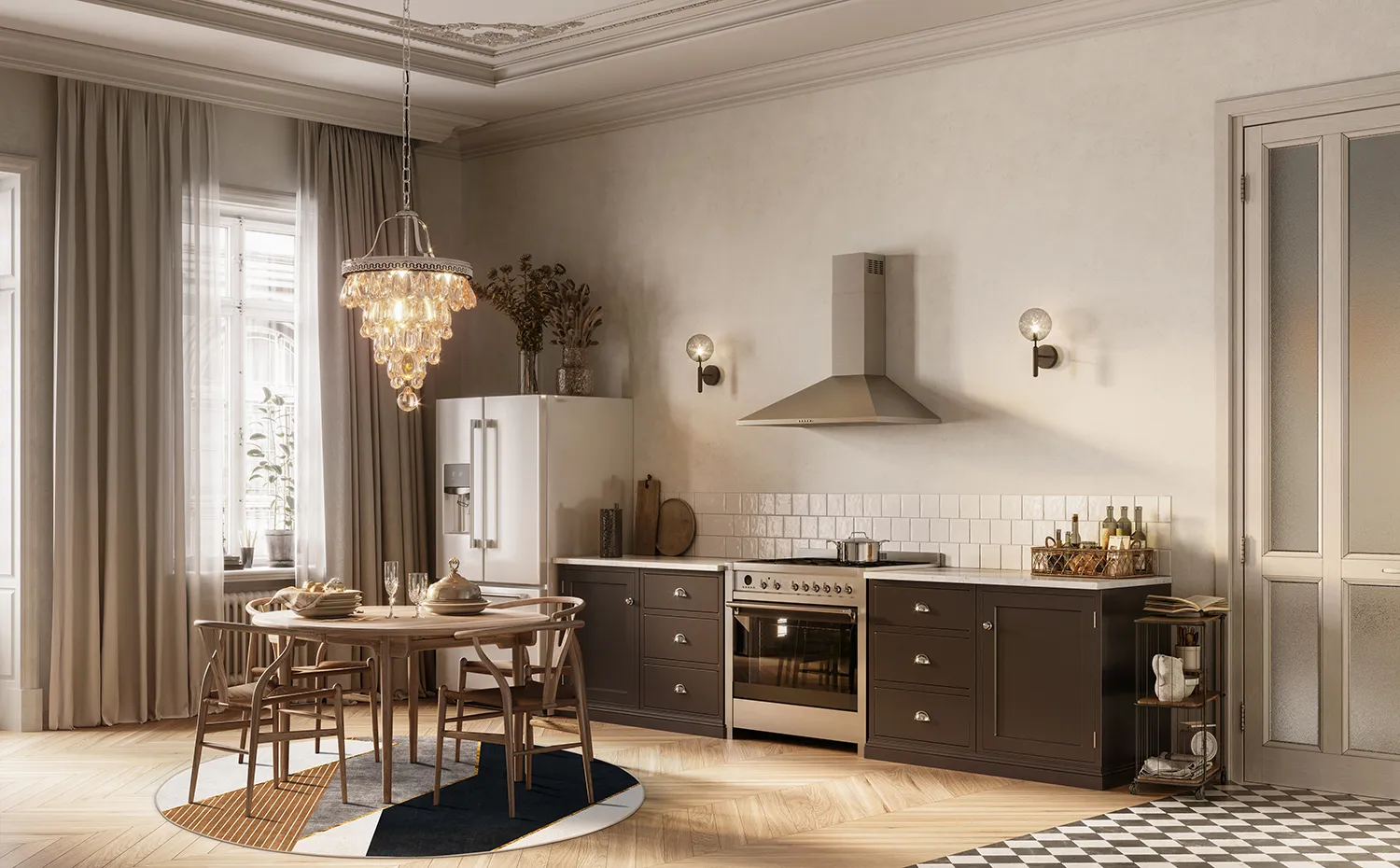 Runde tæpper - Serenity (multi)