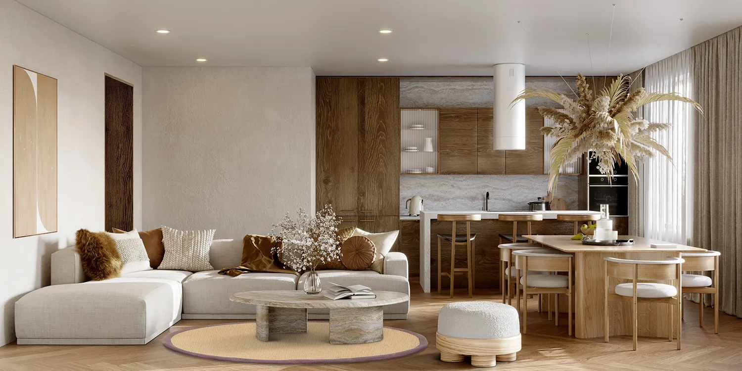 Runde tæpper (sisal) - Agave (natur/brun)