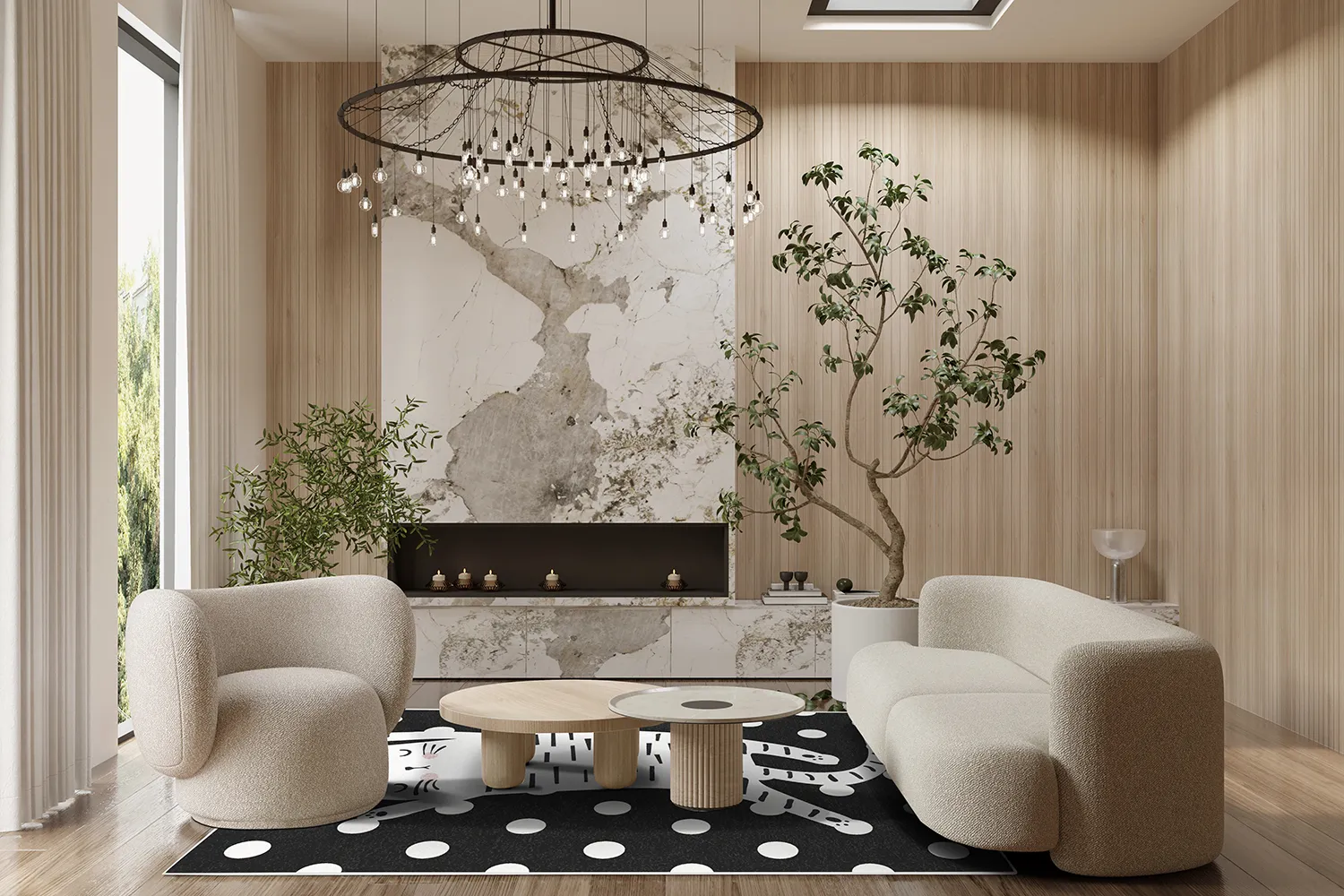 Børnetæppe - Sleepy Kitten (multi)