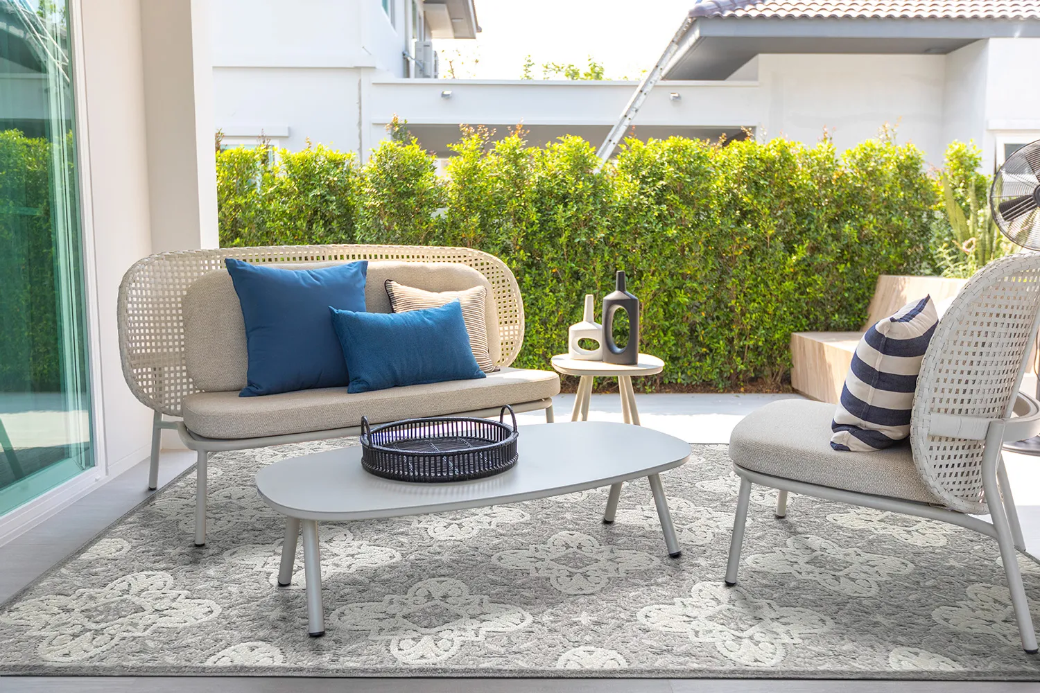 Shaggy Indoor-Outdoor - Hampton (grå)