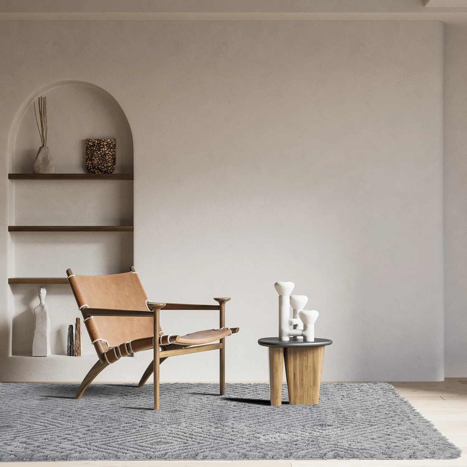 Ryatæpper - Stettin (grå)