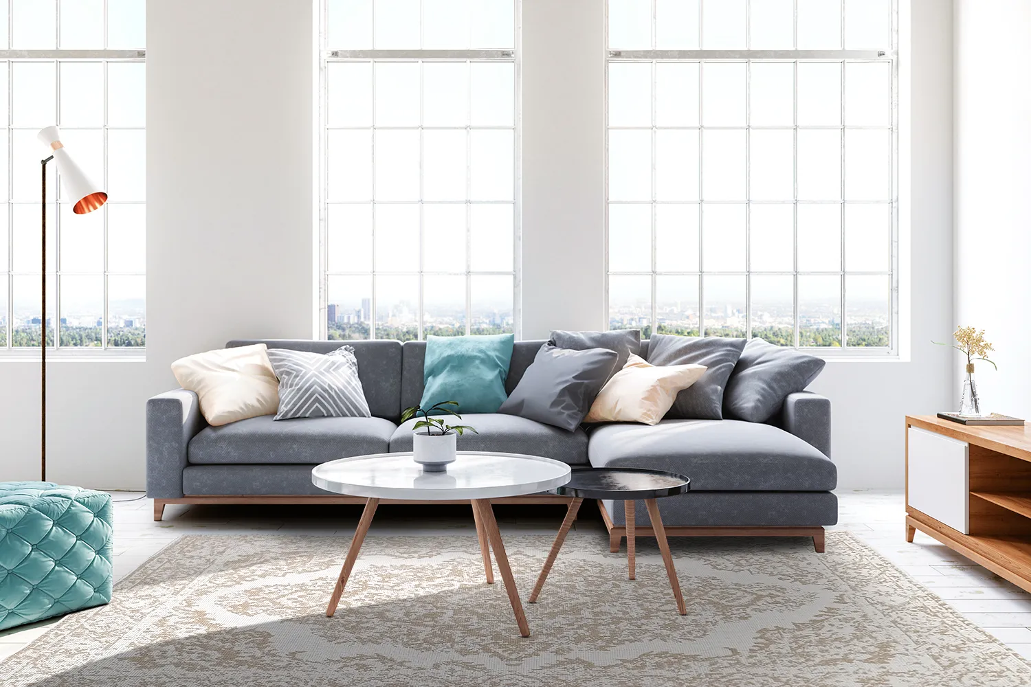 Tæpper til indendørs/udendørs brug - Boyd (beige)