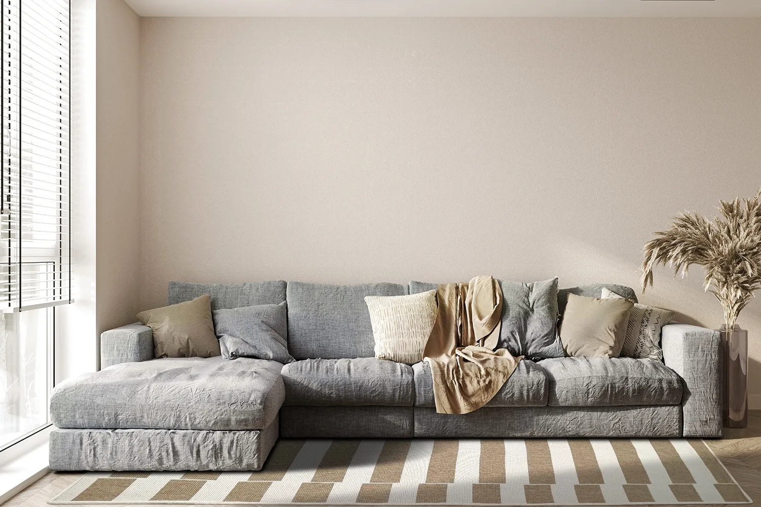 Tæpper til indendørs/udendørs brug - Doyle (beige)