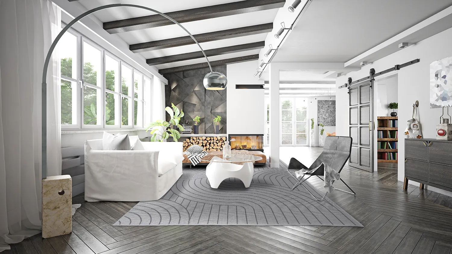 Tæpper til indendørs/udendørs brug - Maynard (sort)