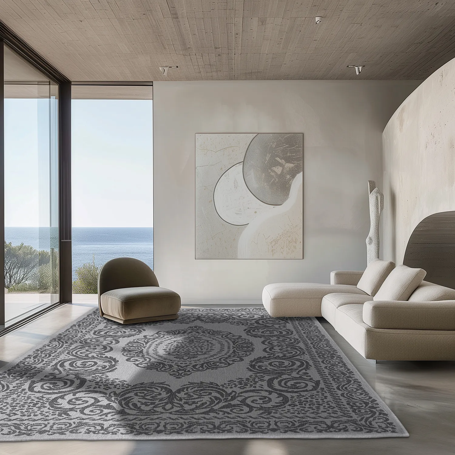 Tæpper til indendørs/udendørs brug - Sylvaine (sort)