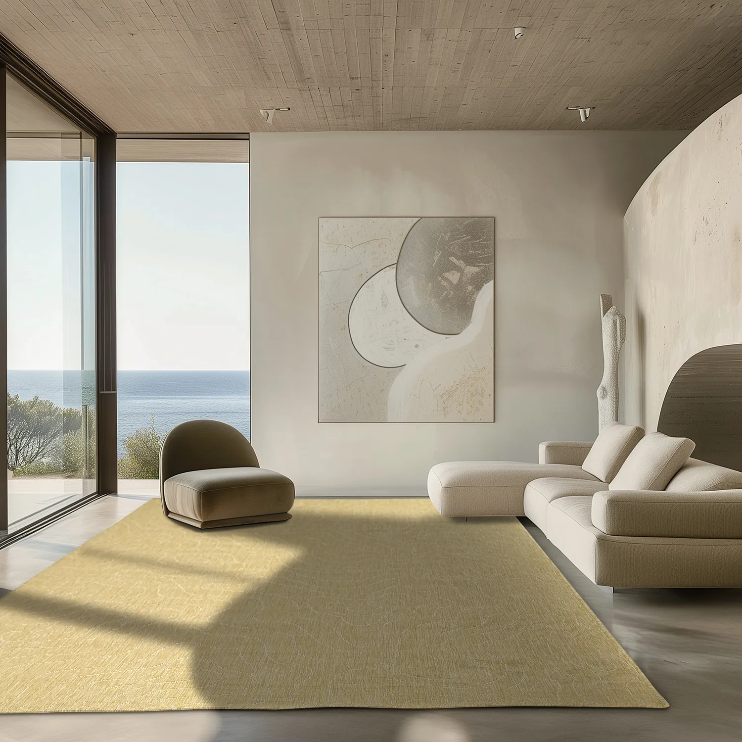 Tæpper til indendørs/udendørs brug - Thurman (gul)