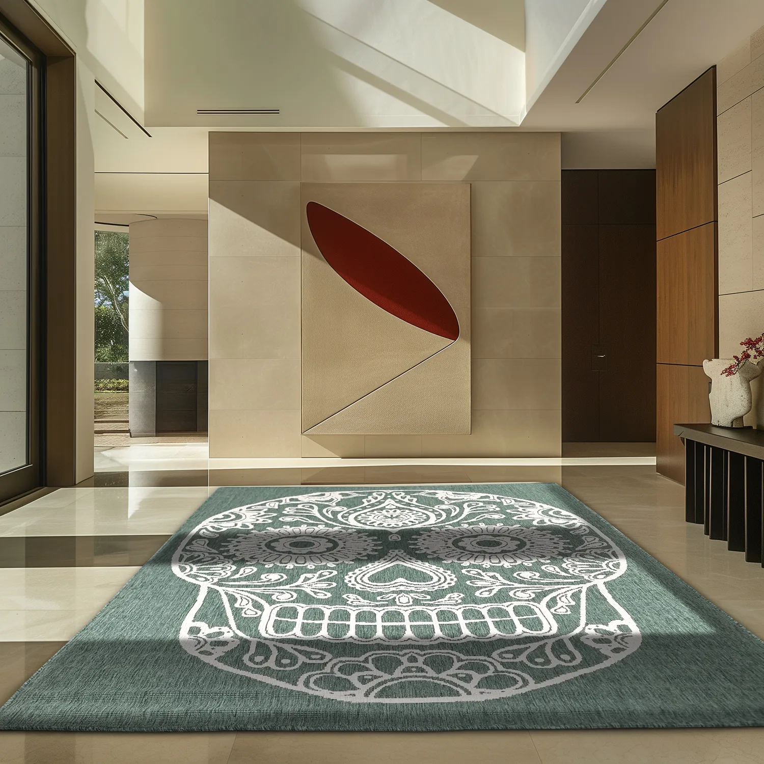 Tæpper til indendørs/udendørs brug - Raylan (grøn)