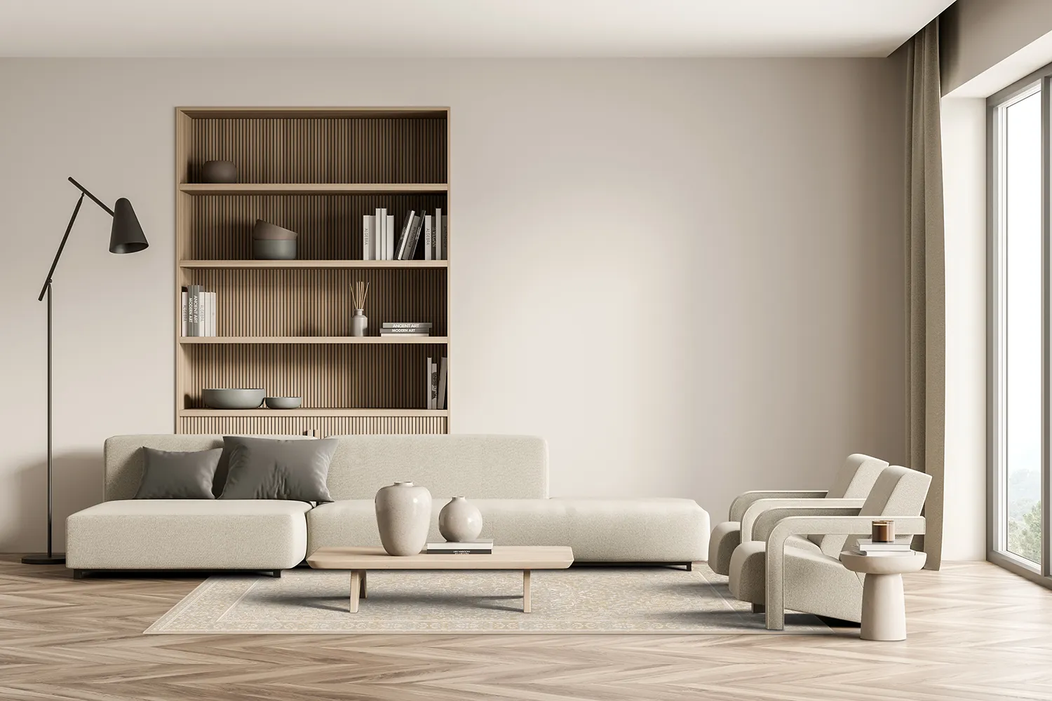 Wilton-tæppe - Vivian (beige)