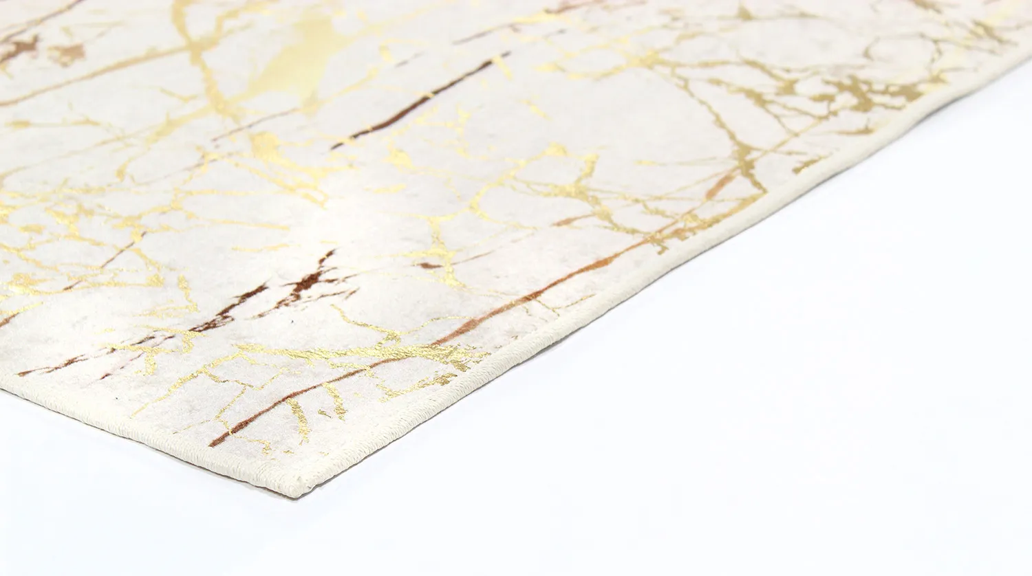 Wilton-tæppe - Alden (offwhite/guld)