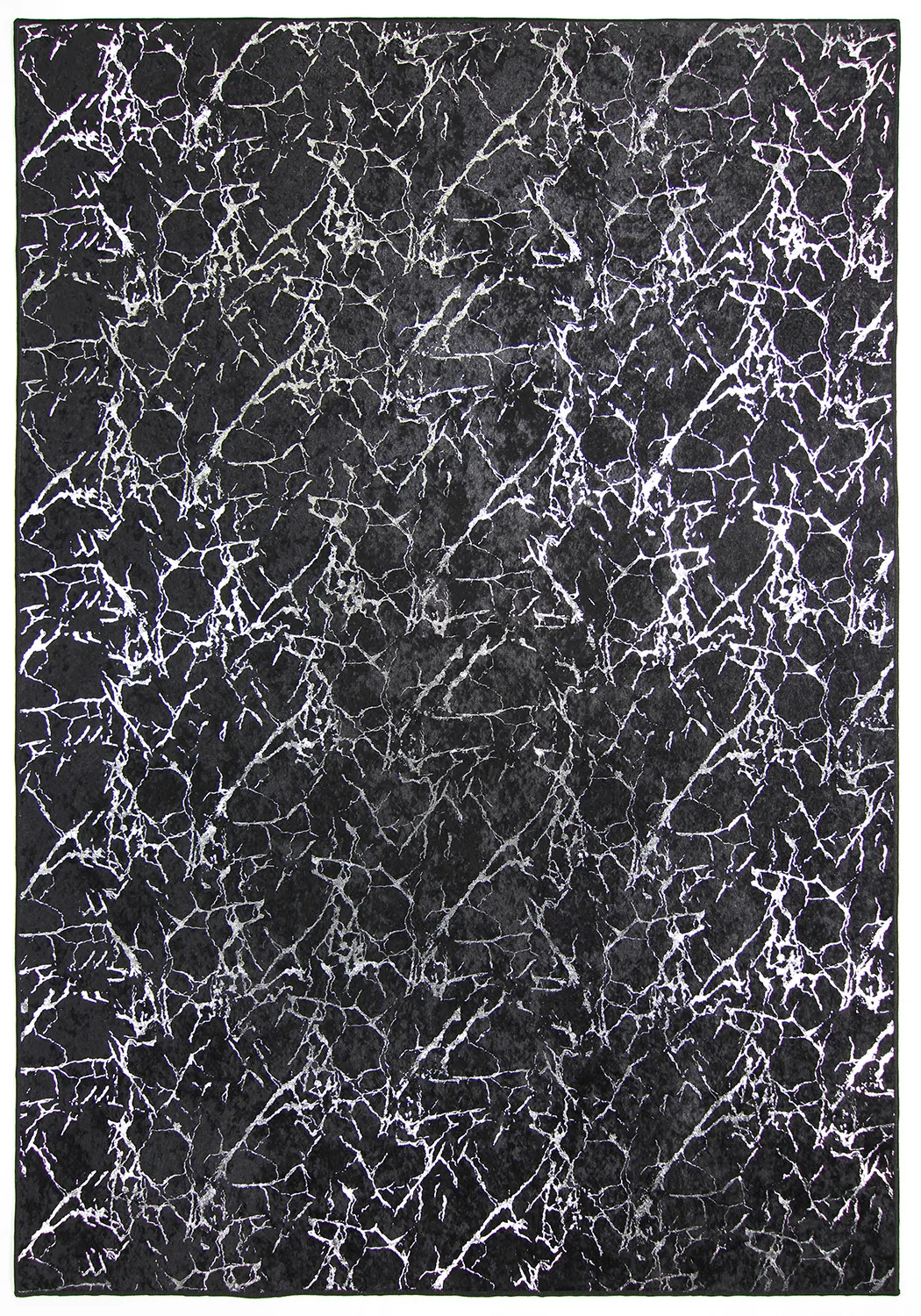 Wilton-tæppe - Zaria (sort/sølv)