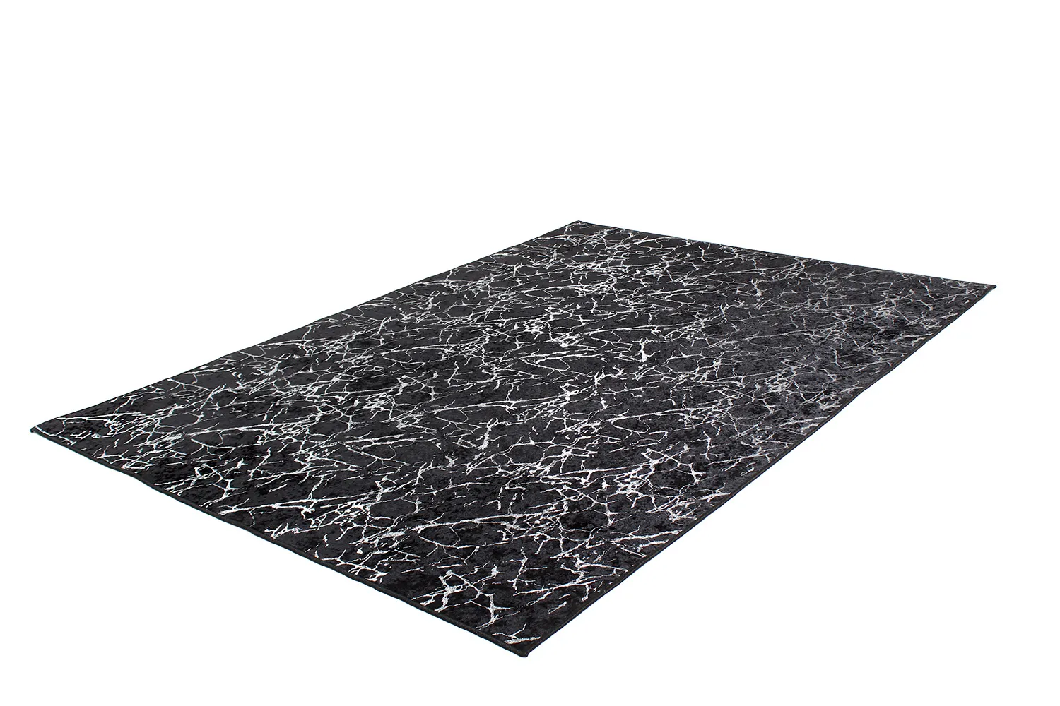 Wilton-tæppe - Zaria (sort/sølv)