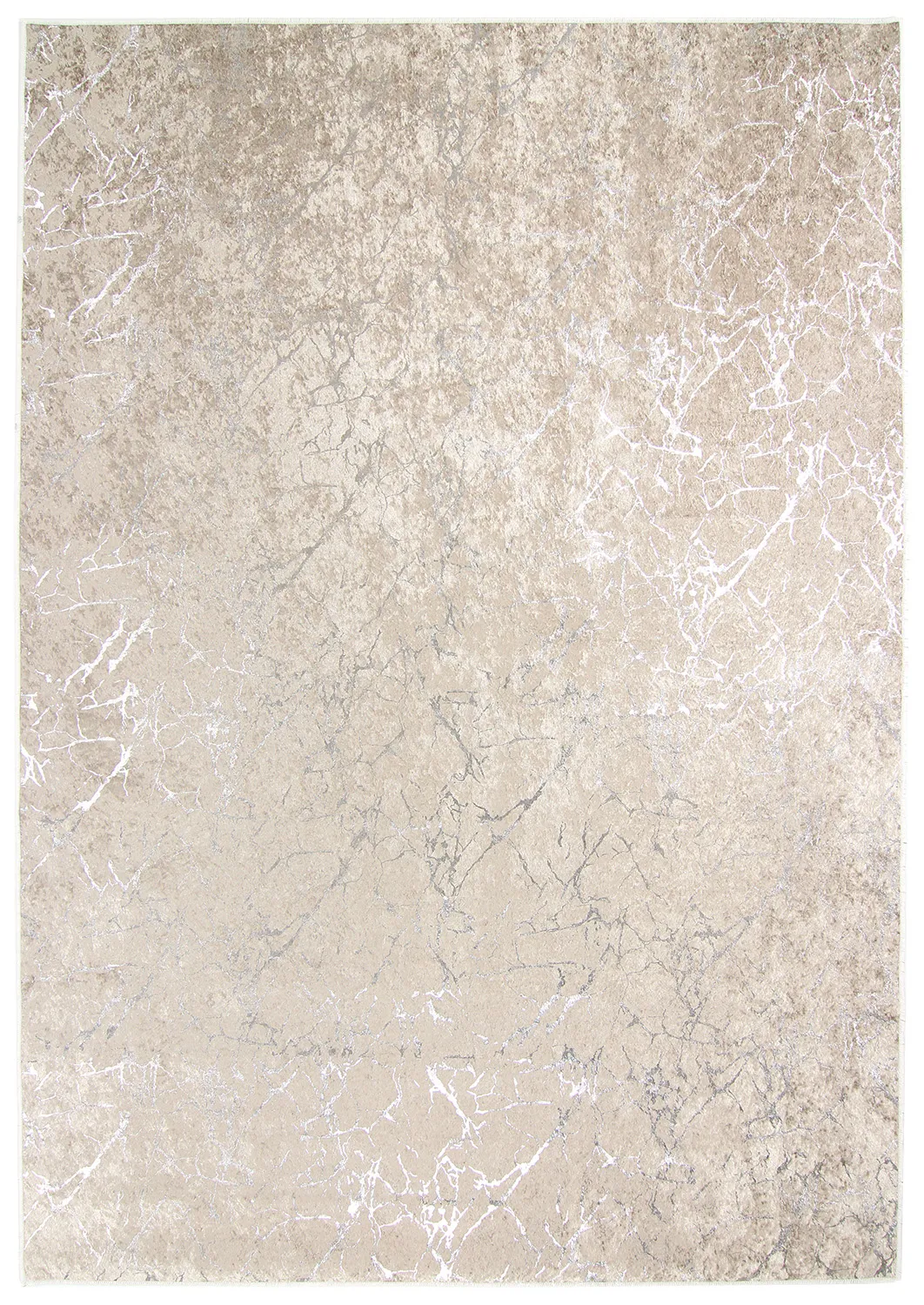 Wilton-tæppe - Zaria (lysebrun/sølv)