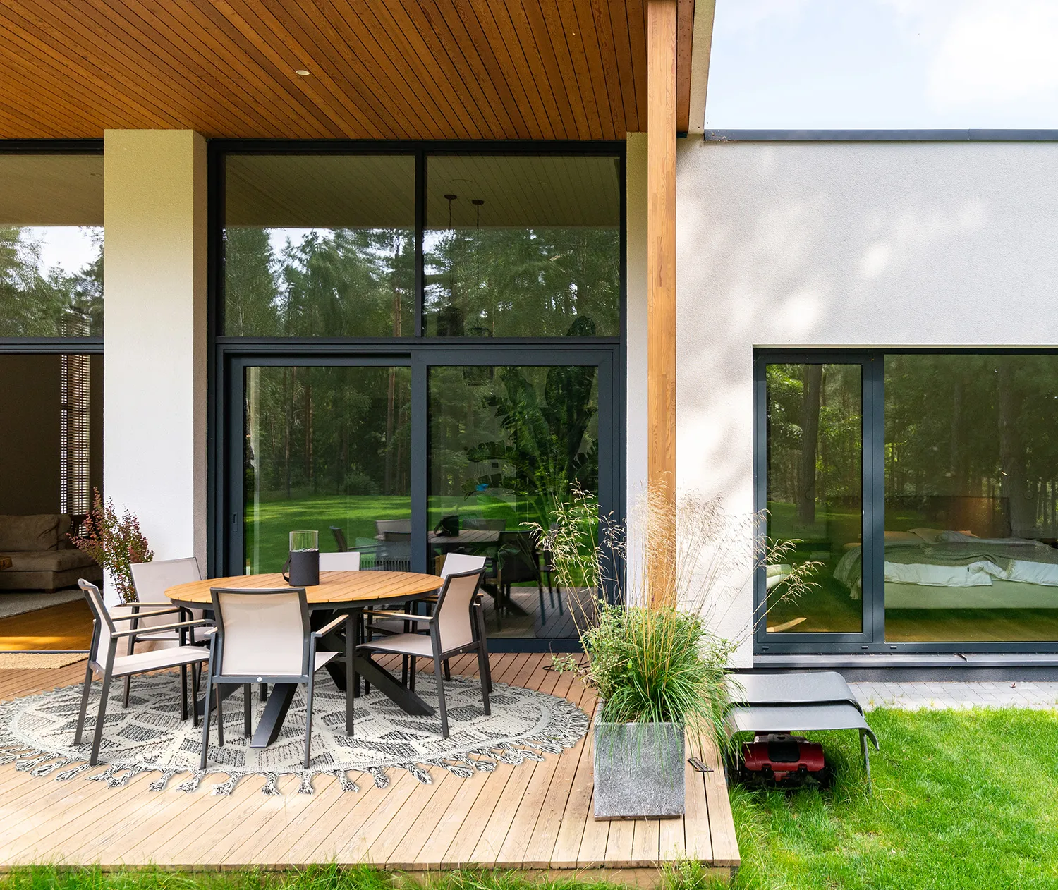 Runde tæpper - Indoor/Outdoor Jena (multi)