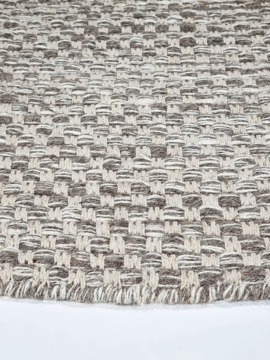 Runde tæpper - Jenim (grå/hvid)