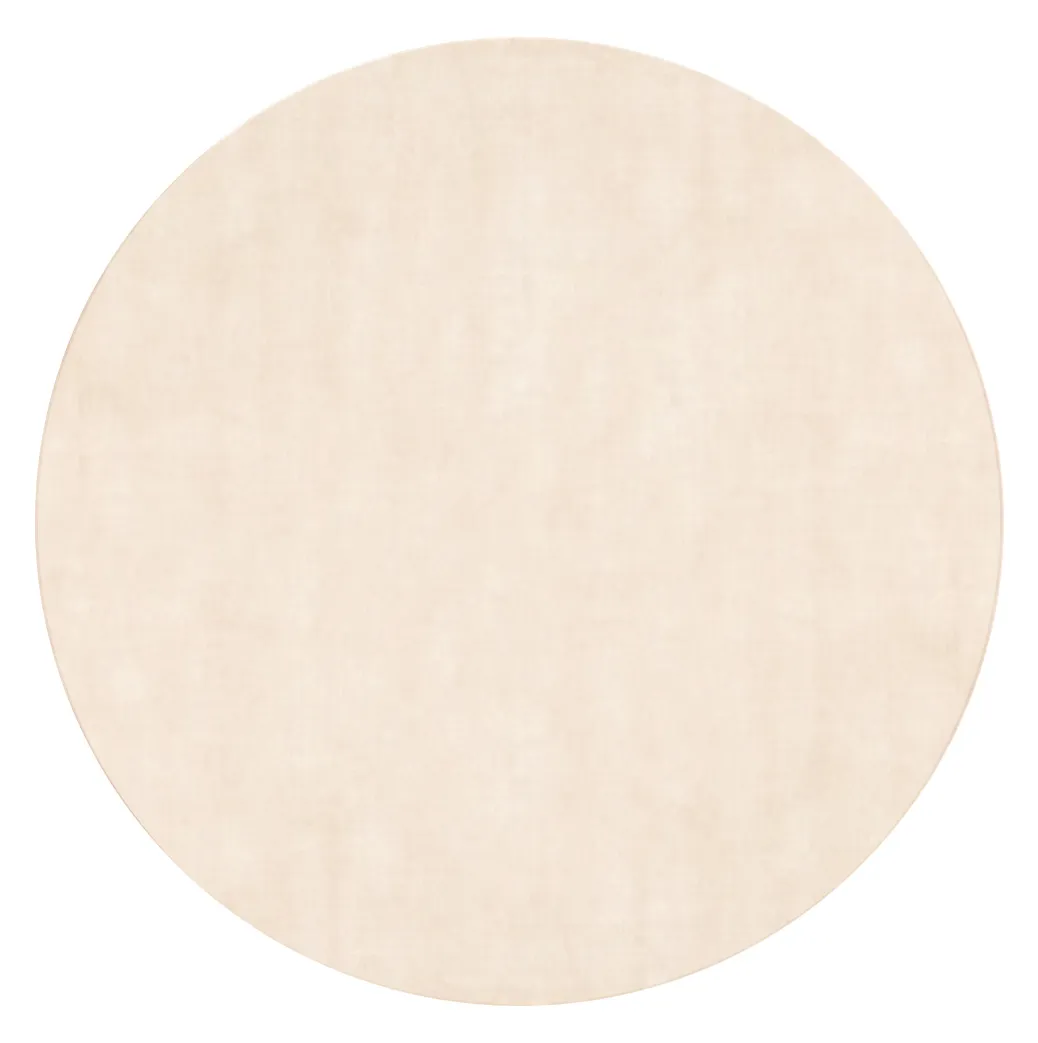 Rundt tæppe - Jodhpur Special Luxury Edition Viscose (lysebeige)